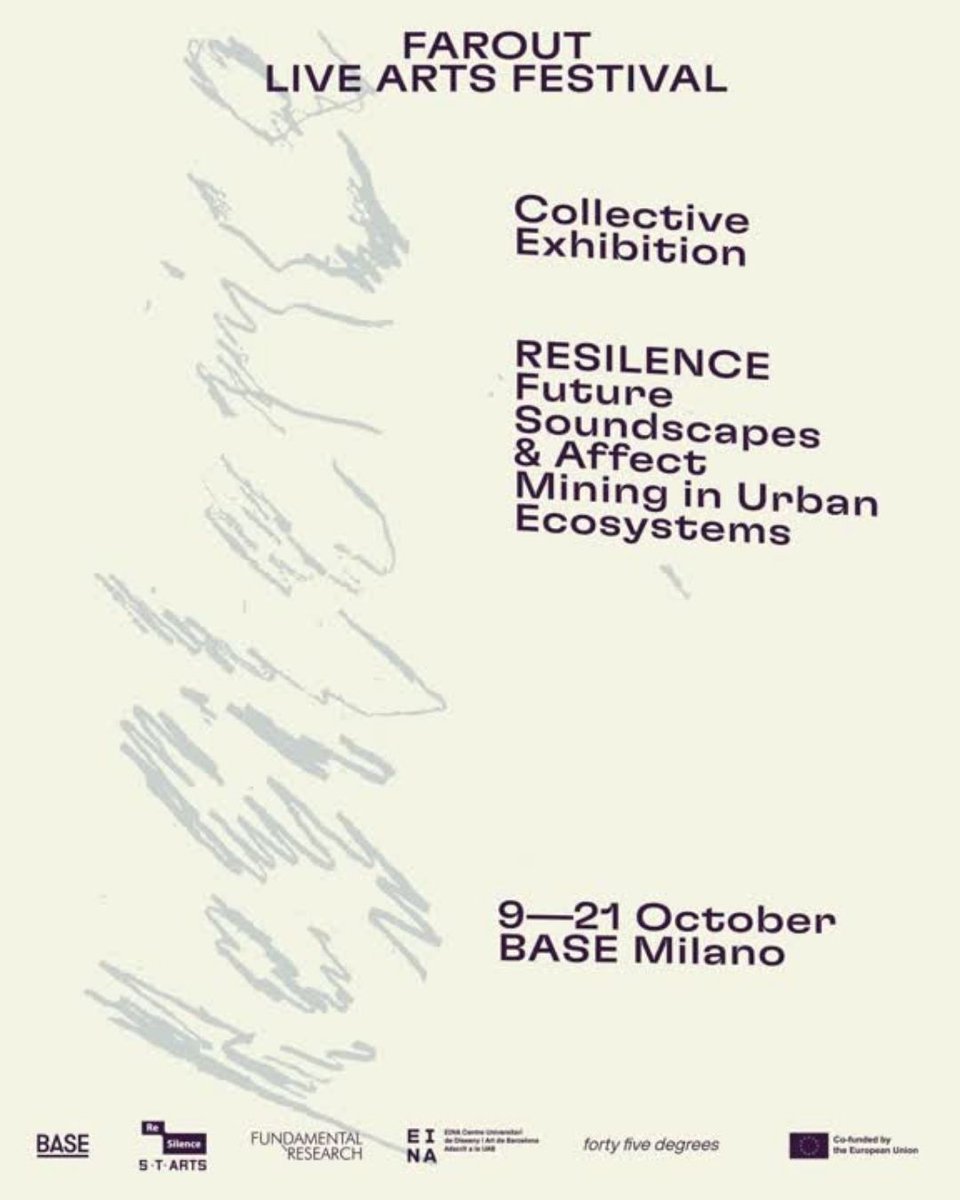 ReSilenceEU's tweet photo. ReSilence brings to BASE artistic explorations of 15  artists. Installations, performances &amp; immersive visions challenge the idea of the city, transforming it into a living organism made of voices and emotions. 
Exhibition open 9 to 21 October at BASE. https://t.co/uYsg6DEaLE https://t.co/UPd4NW6RqZ