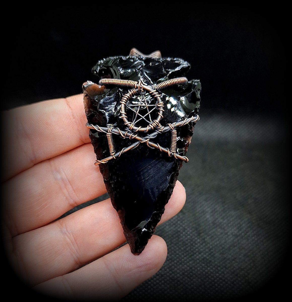 CharismaCrystal's tweet photo. Black Obsidian Arrowhead Pentacle Pendant
https://t.co/aR9ORzssFk
.
.
#paganism #paganini #wicca #pentagram #witchcraft #supernatural #supernaturaluk #UKBizHour #DiscoverEtsy #UKGiftHour #handmadejewelry #handmadegifts #handmade #etsyhandmade #womaninbizhour https://t.co/XWOj3idrI7
