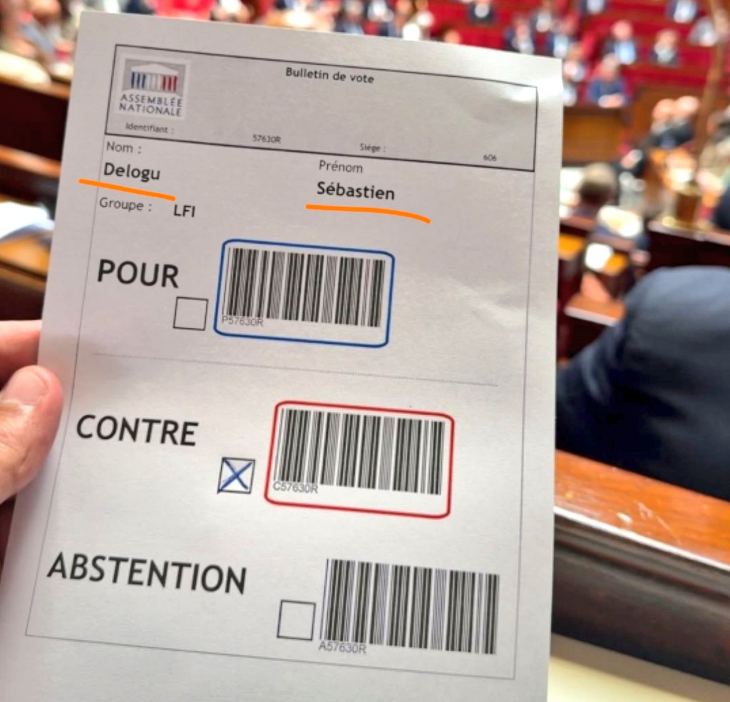 🔴 Sébastien Delogu a réussi à faire une croix.