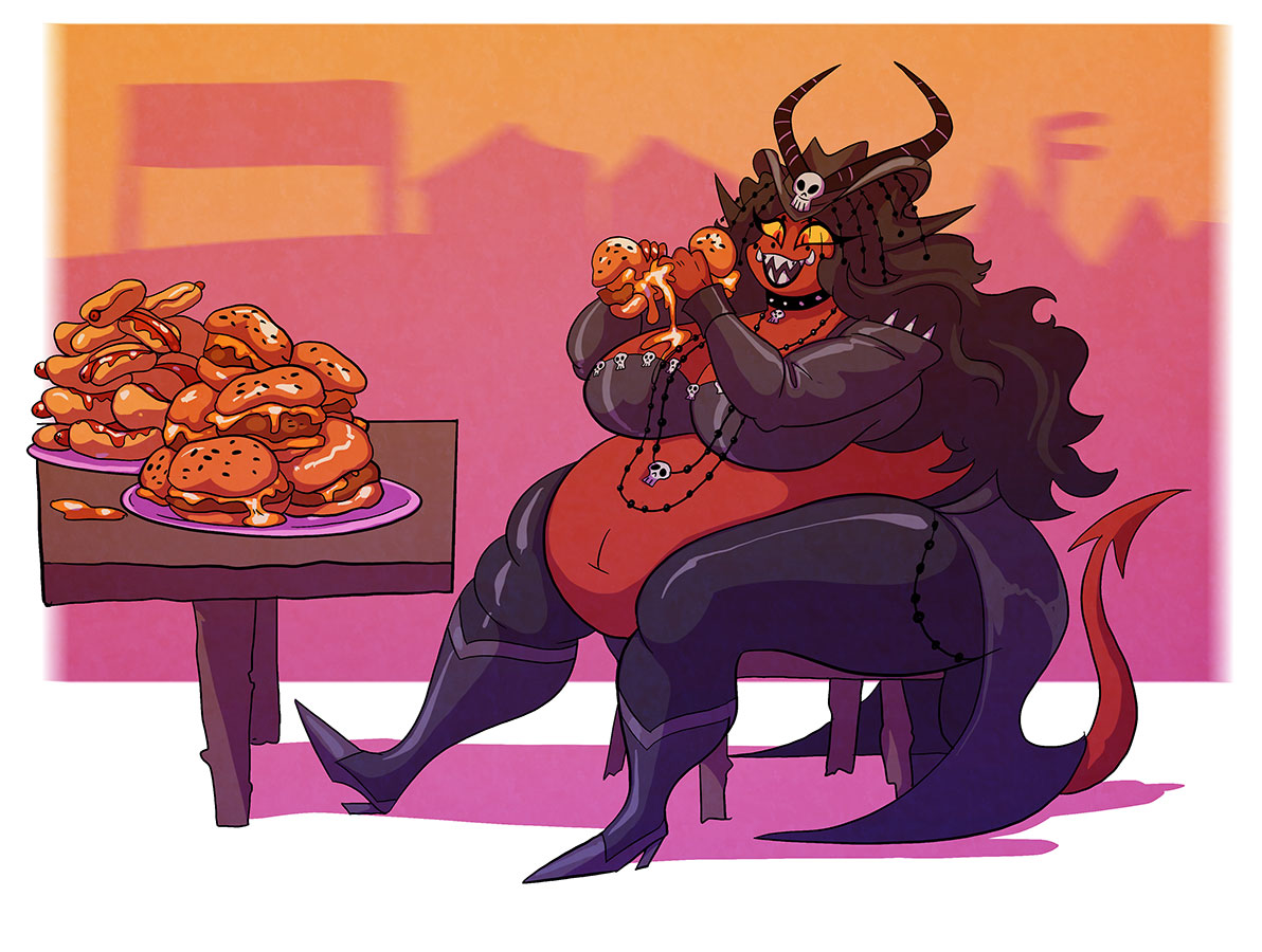 Comission for a Shyguywhy on FA!

This imp girl surely can polish all of this off in no time!
(1/5)

Want a comission? Just PM me! My pricelist: x.com/DaddyZagur/sta…

#fat #BBW #SSBBW #weightgain #Hellaverse #HelluvaBossFanart #HelluvaBossOC #Vivziepop