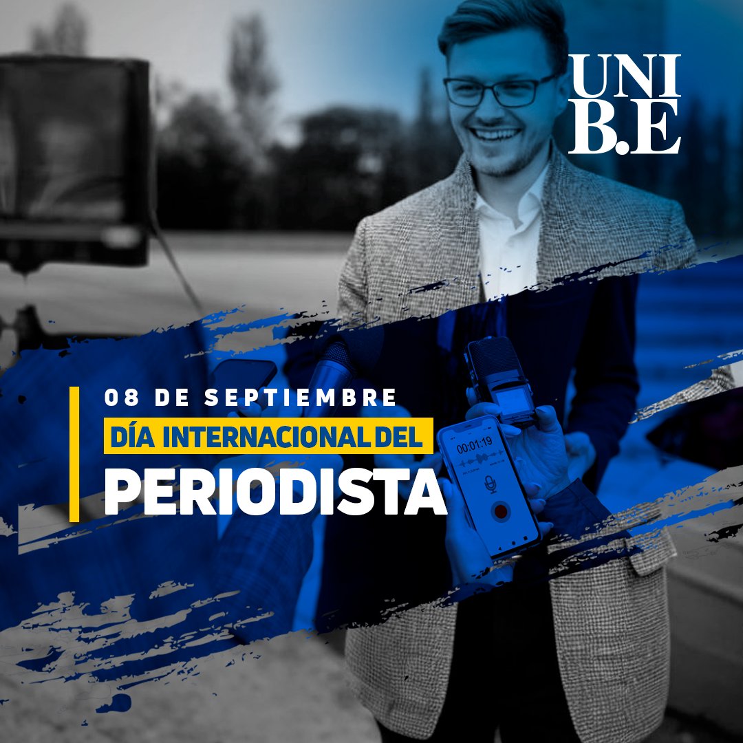 Hoy honramos a quienes con compromiso y valentía buscan la verdad, informan con ética y contribuyen a construir una sociedad más consciente. 📰✍️

#EfeméridesUNIBE #DíaDelPeriodista  #LibertadDePrensa