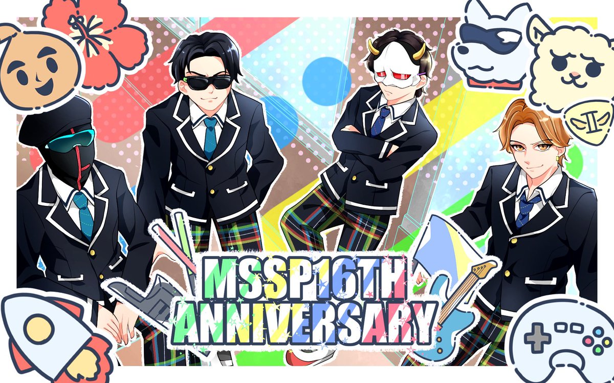 TripleH_fake's tweet image. .
.*･🪐 MSSP 16th Anniversary!! 🚀.ﾟ･*.

 #MSSPアート #MSSP16th
 #MSSP16周年