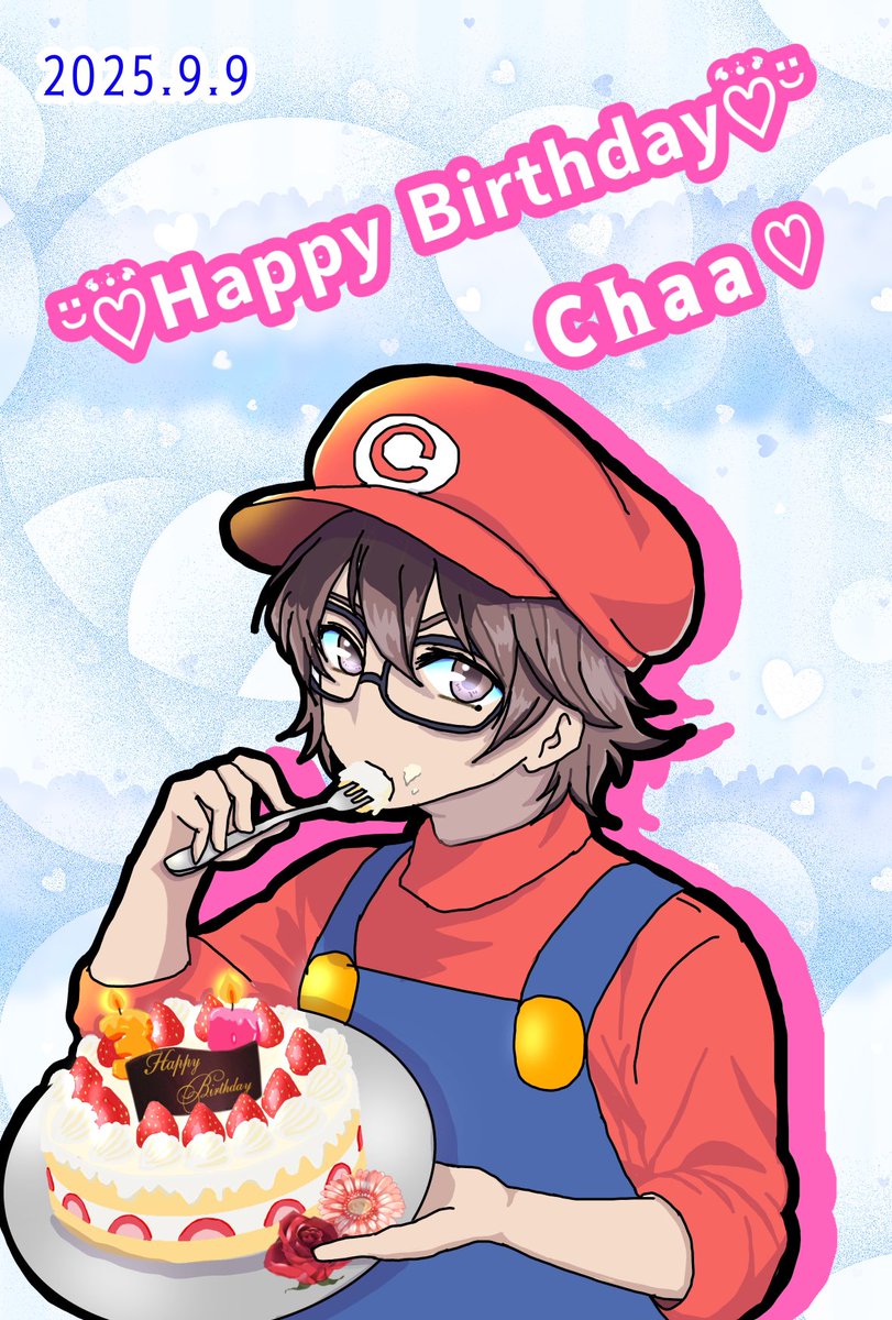 falchaas's tweet photo. お誕生日おめでとう\( ॑꒳ ॑ \三/ ॑꒳ ॑)/
今年も楽しく過ごせますように〜
@semiritaiya 
 #ちゃあず https://t.co/0Vwm2hfsAA