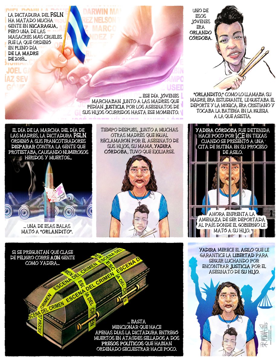 #Nicaragua El caso de Yadira Córdoba. Les invito desde la urgencia de su situación a verlo y compartirlo.