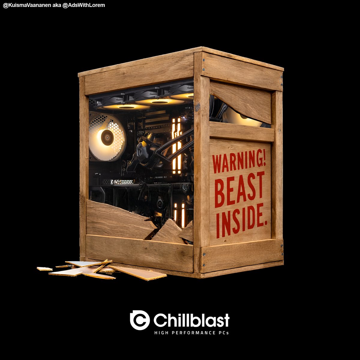 Yo, here's my take on todays <a href="/OneMinuteBriefs/">One Minute Briefs ⏱️</a> : 

Create wrap designs/ideas for @Chillblast to bring to life on their Antec C5 Curve case. #ChillblastChallenge