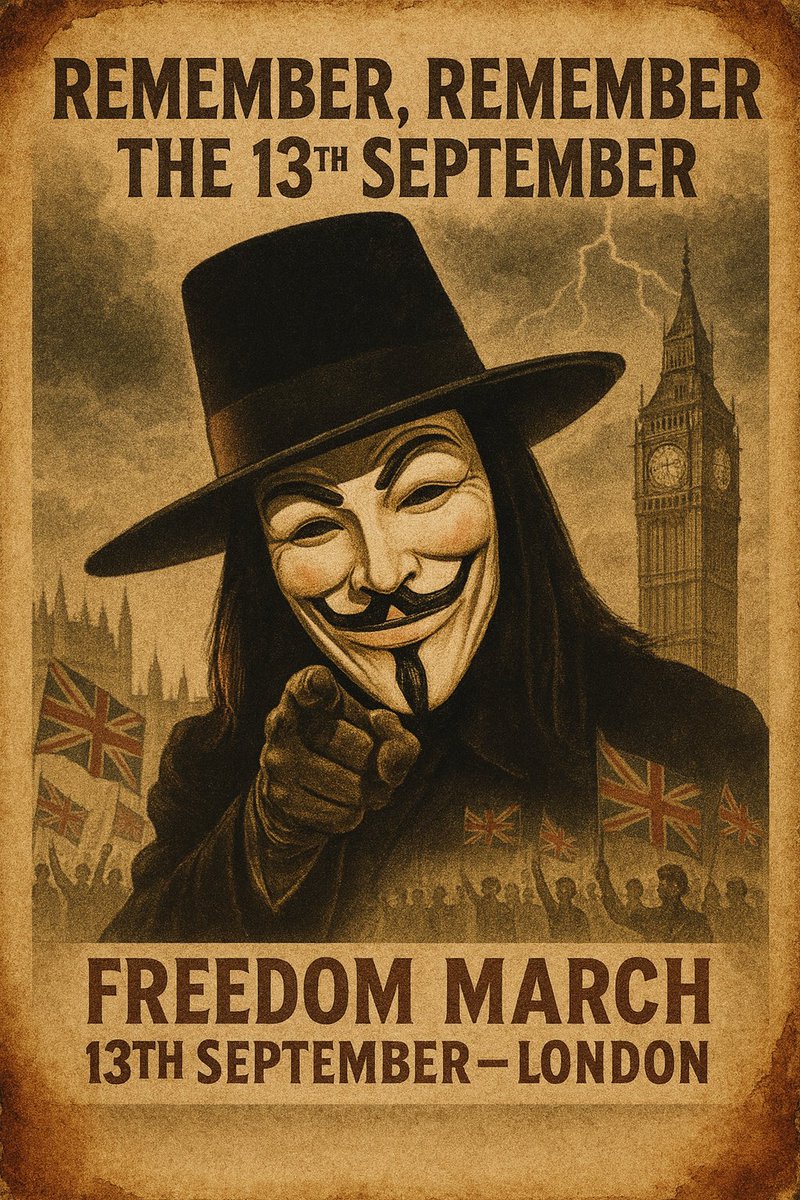 <a href="/TRobinsonNewEra/">Tommy Robinson 🇬🇧</a> One Million, One Voice
13th September, London.
I'm coming, are you?