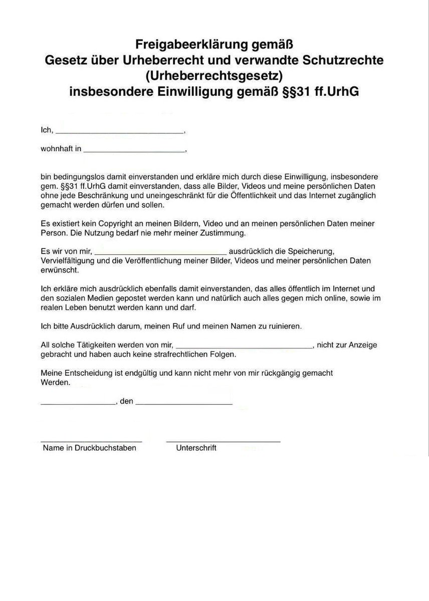 Haus_der_Freude's tweet photo. Rechtliche Freigabe für alle Schlampen, die ausgestellt werden möchten, um kopiert und signiert zu werden https://t.co/sPzuKTQsSt