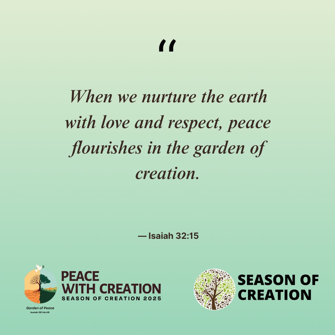 Join us for a prayer for Creation and read Pope Leo’s reflection on “Seeds of Peace and Hope”. resurrectionists.ca

#SOC2025 #PeaceWithCreation #reflection #prayer