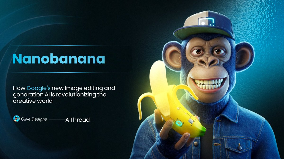 Olive_designs's tweet image. The Comedian,” a banana taped to the wall, was an art piece by Italian artist Maurizio Cattelan that shook the art world after selling for $6.24 million in 2024. Just like that banana, Nanobana @Google   image editing and generation AI has just broken the creative space.
🧵 1.