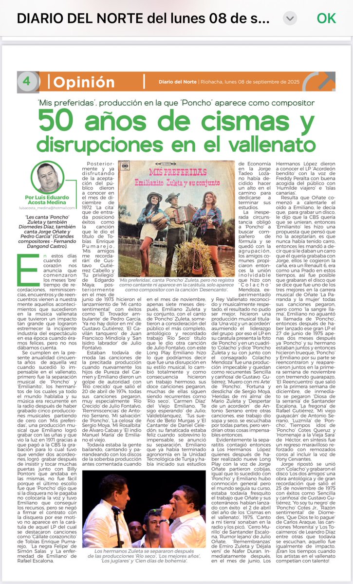 Un repasito a la Historia en el vallenato!