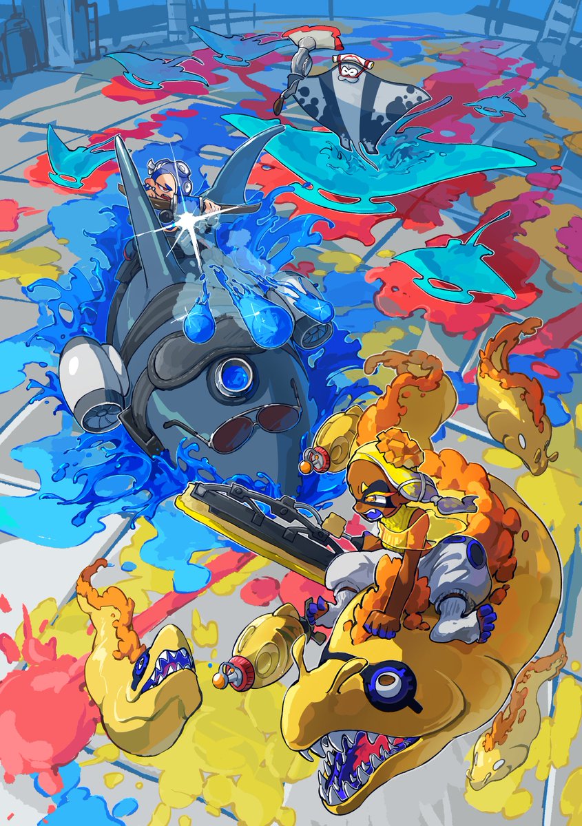 💥triple color battle ‼💥
#Splatoon3 #スプラトゥーン33周年