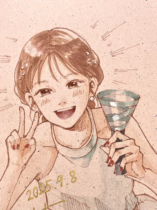 インスタライブありがとうございましたー!すごく楽しかったです!みんなとお別れするの名残惜しかった…描いたサイン本はインスタのプレゼント企画で当たります