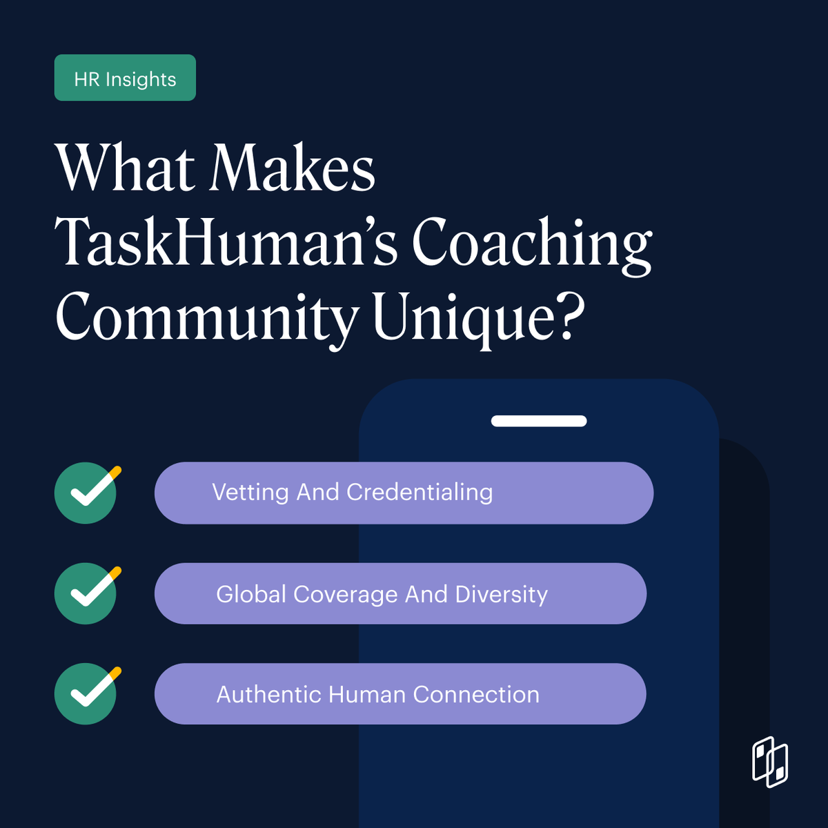 taskhuman's tweet image. With a carefully vetted community of over 2,300 coaches, TaskHuman has revolutionized how people connect with expert guidance. 

Here’s how TaskHuman has created a coaching community that’s constantly growing → hubs.li/Q03FD-rF0 

#TaskHuman #CoachingCommunity
