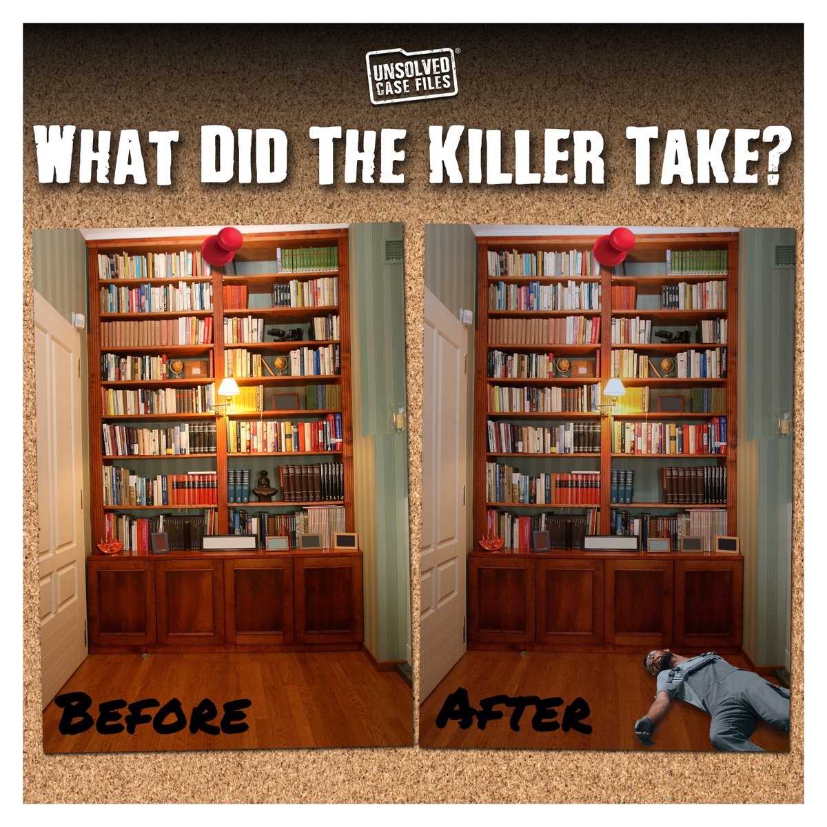 unsolvedcf's tweet image. 🔎 Think you’ve got sharp eyes? Spot what the killer took… 🕵️ #unsolvedcasefiles