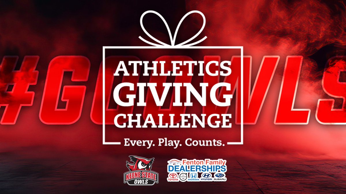 The 2025 Fenton Family Dealerships Athletics Giving Challenge is underway!  From now until September 22 at 11:59 pm ET, you can donate to help your favorite Owl teams!  To follow the challenge, click below...we appreciate your support!
givecampus.com/schools/KeeneS…