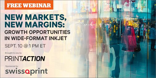 Calling all printing company owners, production managers, &amp; business development leads!
Discover how automation, materials, &amp; sustainability are driving growth in wide-format inkjet in our webinar this Wednesday, 1 pm ET.
Sign up: us02web.zoom.us/webinar/regist…