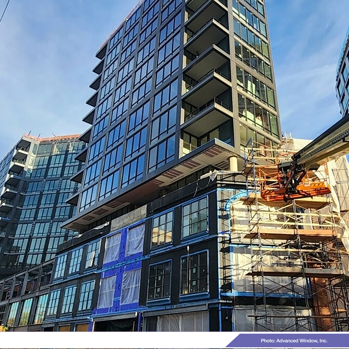 advancedwindow's tweet image. Looking back on construction at The Stacks in Washington, with AWI teams nearly finished with window installation all around. A great addition to Buzzard Point in DC. Partners: Akridge, @gensler_design, Handel, ECA, @ClarkBuilds 
#windowinstallation #dc #washingtondc