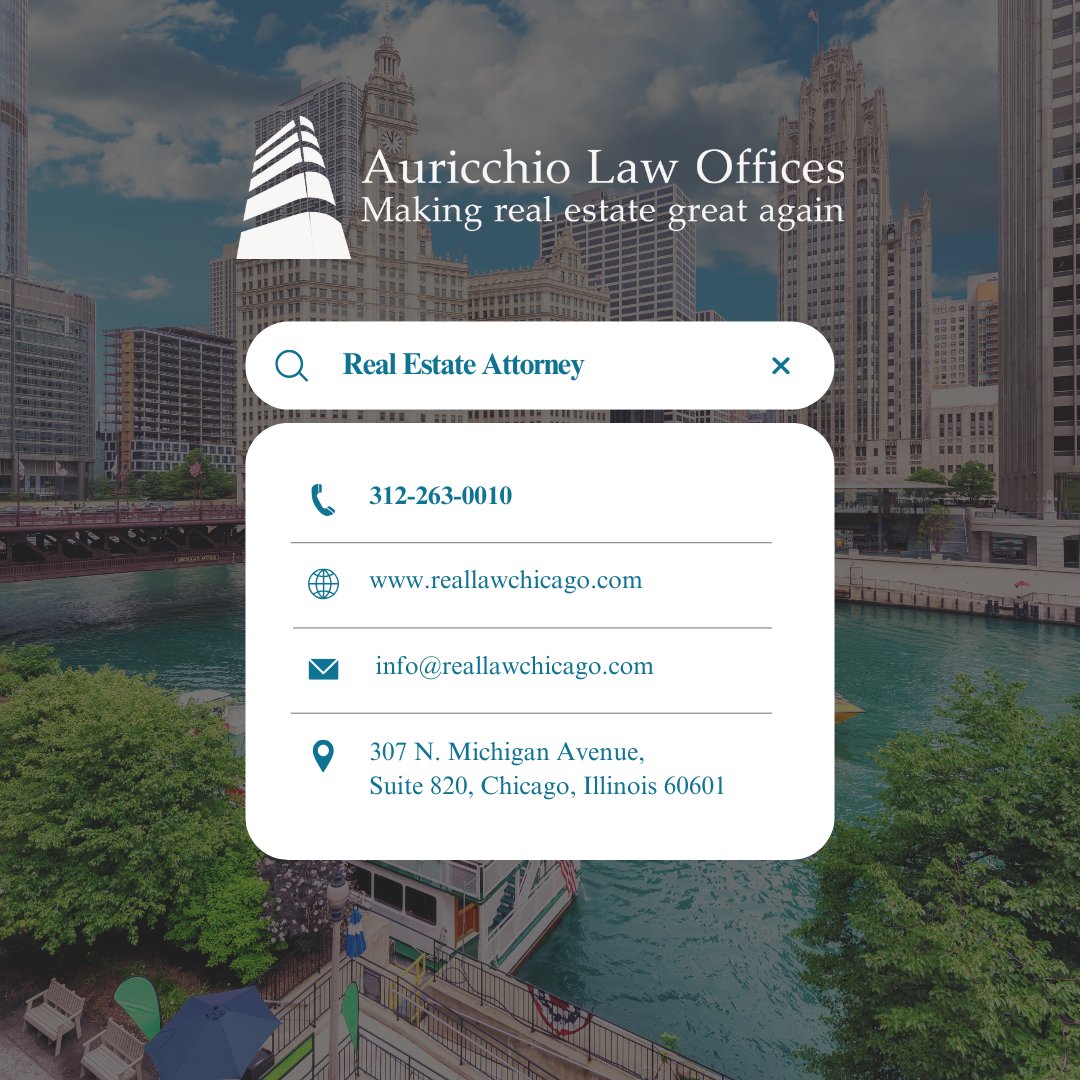 RealLawChicago's tweet photo. One bad clause can tank a deal. That’s where we come in. Let’s review your contract before it causes problems.

https://t.co/79gODHvaX0 
#lawfirm #chicagorealestate #auricchiolawoffices https://t.co/JP6XjyhlgE