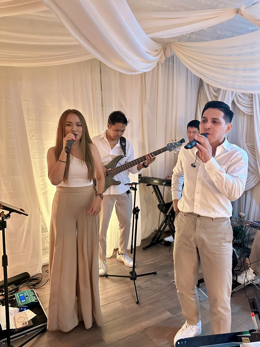 korde_band's tweet photo. Carabain + Dionisio Wedding
09.06.25

📍Discovery Samal

#korde #kordegigs #davaoband #weddingband #septemberEvents2025 https://t.co/D92zkCPonq