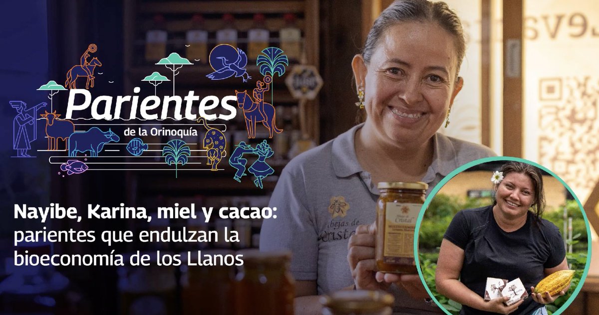 🔸En Casanare y Arauca, Nayibe y Karina lideran proyectos de miel y cacao que conservan biodiversidad y fortalecen comunidades rurales🐝🌱#Bioeconomía

🎧 Conozca su historia en este episodio del podcast #ParientesDeLaOrinoquia de <a href="/WWFColombia/">WWF Colombia</a> 
👇🏾-⏳14 min.