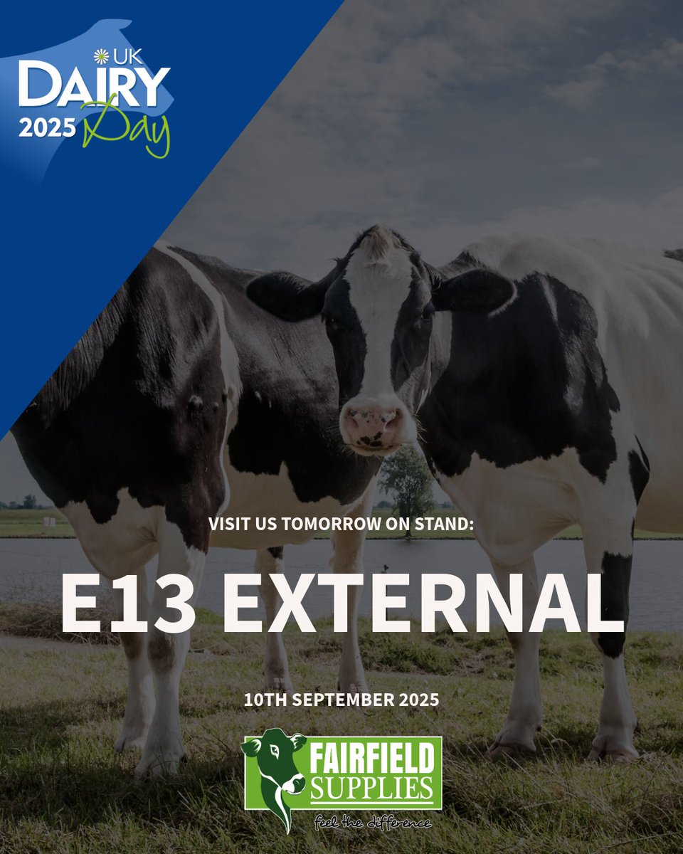 1 DAY TO GO!
We’re set for <a href="/UKDairyDay/">UKDairyDay</a> - find us at Stand E13 External &amp; see our full range:
⭐️Mattress systems
⭐️Passageway &amp; parlour matting
⭐️Cow brushes
⭐️And much more
Talk to our experts. Get advice tailored to your farm.
Don’t miss out!
#farming #Farmers #farm #Farmer