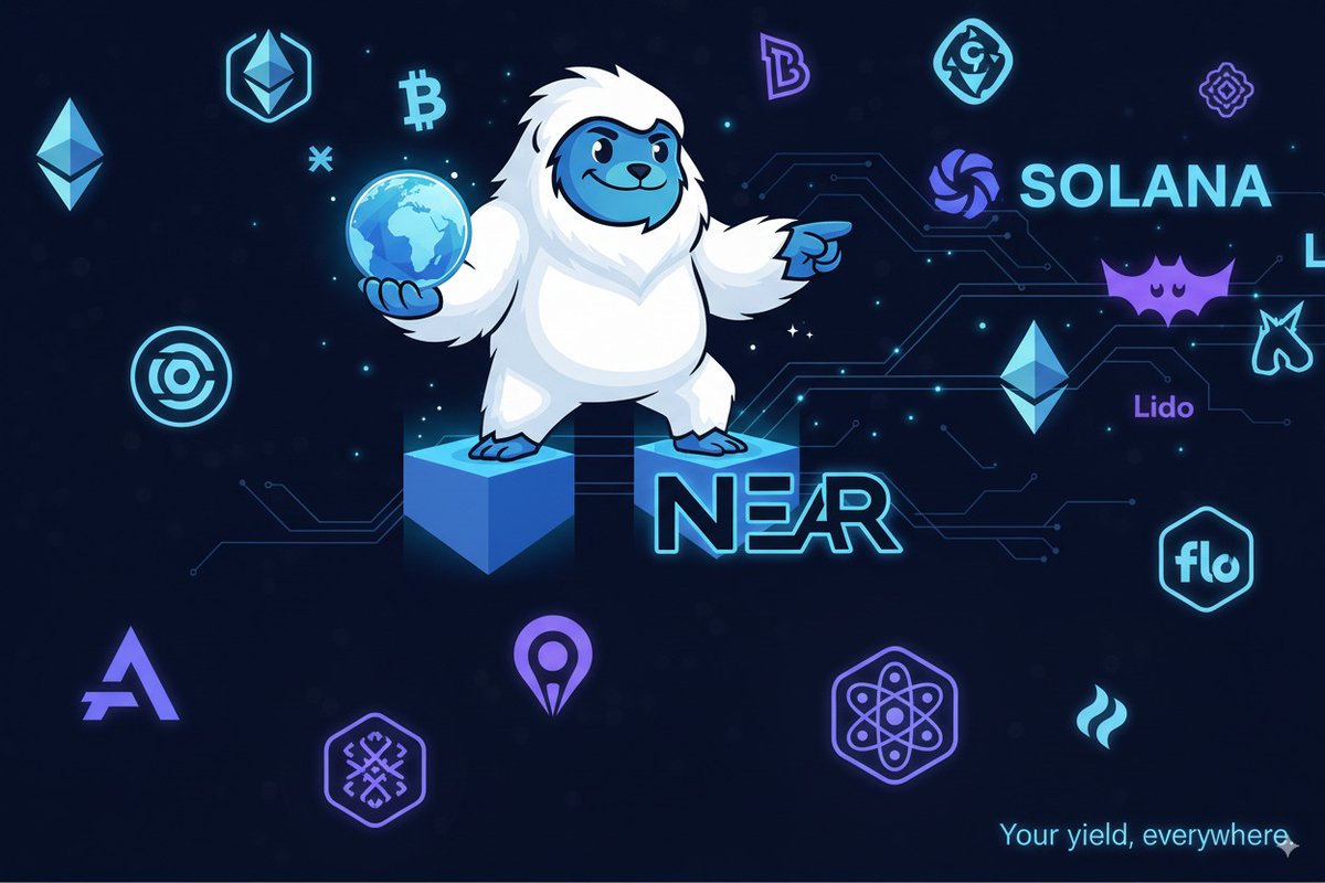 yetifyield's tweet photo. Why settle for one chain? 🌍
Yetify scouts NEAR ↔ Ethereum yields today.
Solana + L2s coming soon.
Your yield, everywhere. 🌐💎 https://t.co/2WUJsaEzG9