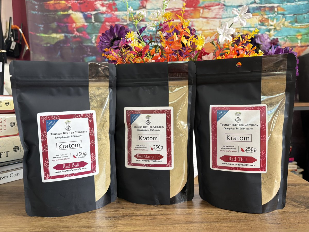 TauntonKratom's tweet image. Red Kratom at Taunton Bay โค๏ธ๐โจ
TauntonBayTeaCo.com or by phone order at 207-422-2895 / 8:30-3:30 EST
#LabTested #Kratom #KratomPowder #RedKratom #TauntonBayKratom