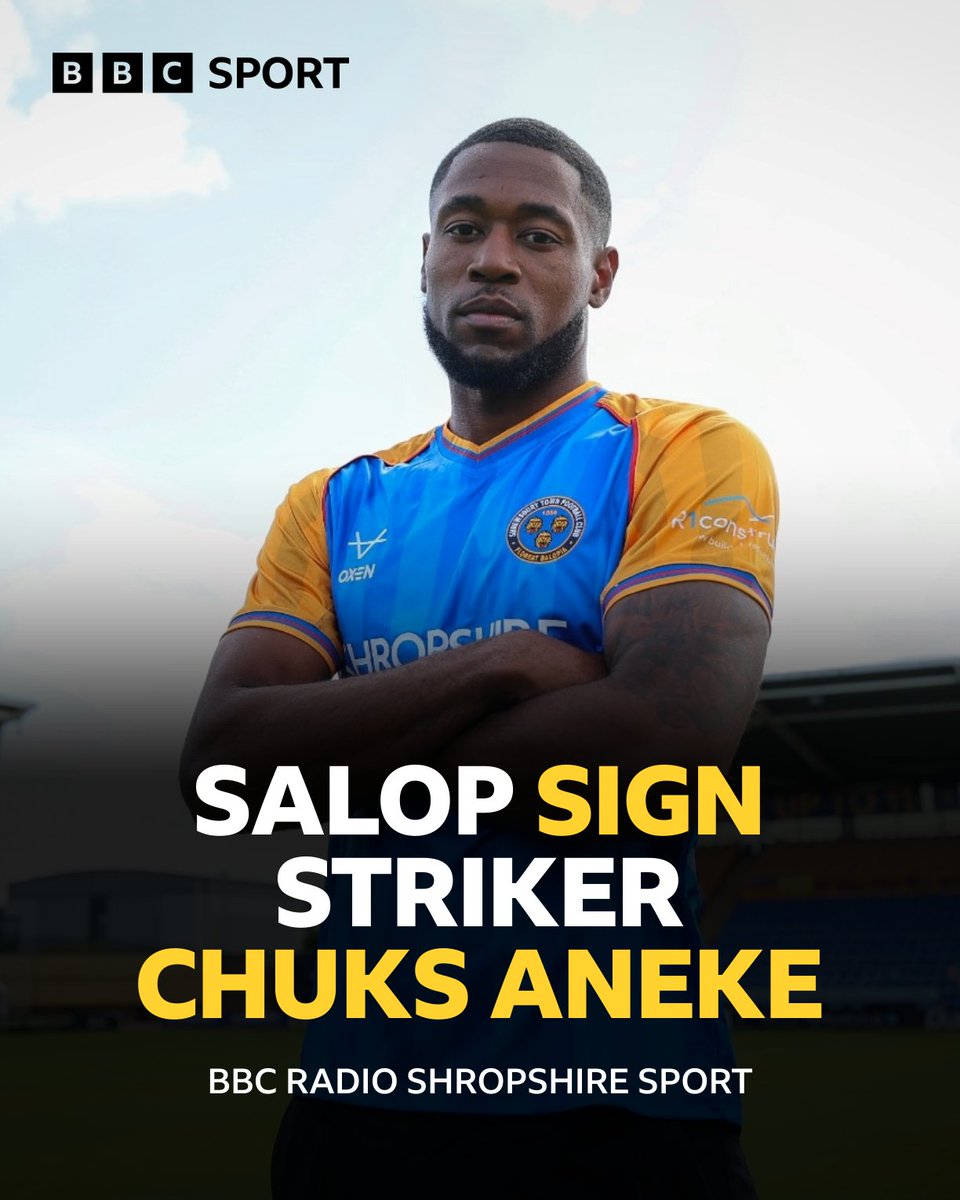 🚨 #Shrewsbury sign another striker...

Former #Charlton forward Chuks Eneke links up with his ex boss Michael Appleton at #Salop 

More tonight on 📻 <a href="/BBCShropSport/">BBC Sport Shropshire</a> 96fm Sports Hour with <a href="/Mary_Katewx/">Mary-Kate Wheeldon</a> Jamie Tolley at 6pm