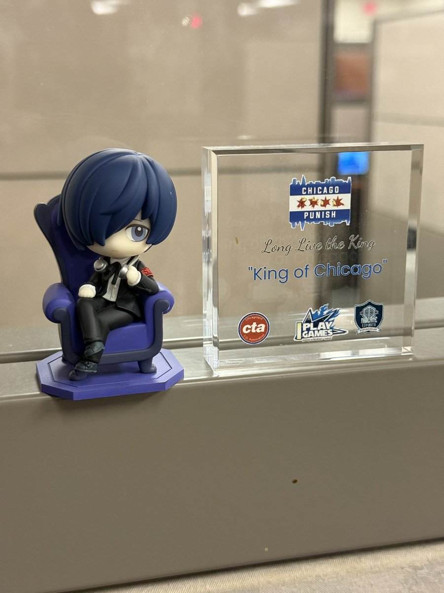 Had to put this trophy on work desk. Much appreciation to the Chicago Punish crew for putting on a great event!