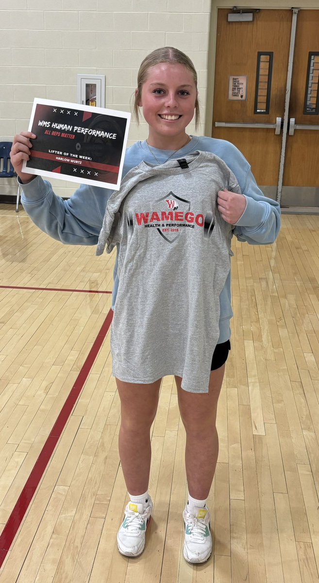Lifter of the Week last week!!
Harlow Wurtz!