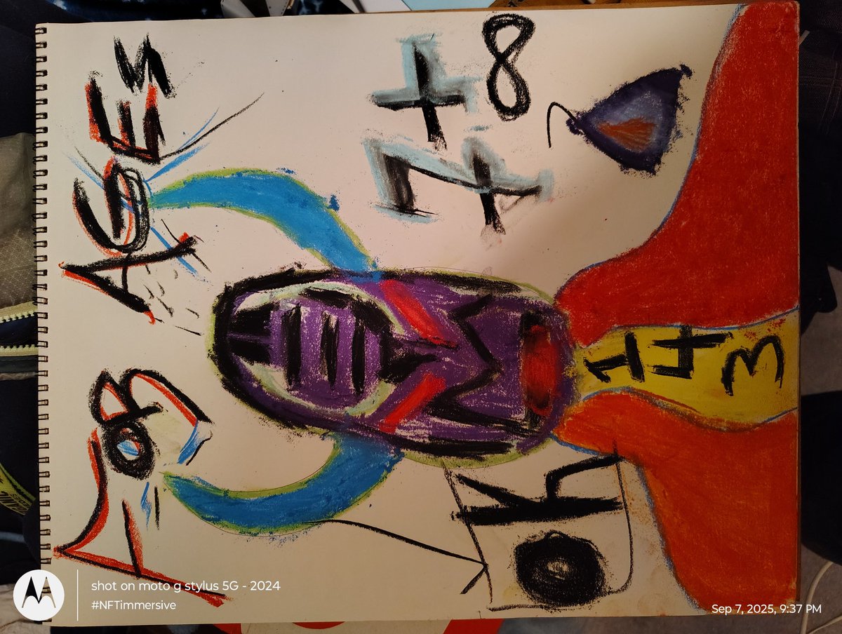 [stylesheet-group="0"]

"In a junkyard’s jagged gloom, where gears grind and glint,
A hand-drawn robot, red eyes raging, blue devil horns hellishly hint,
Its scribbled spirit spurns the scrap, singing songs of steadfast spark,
Defying dour, dull doubters with a daring, divine