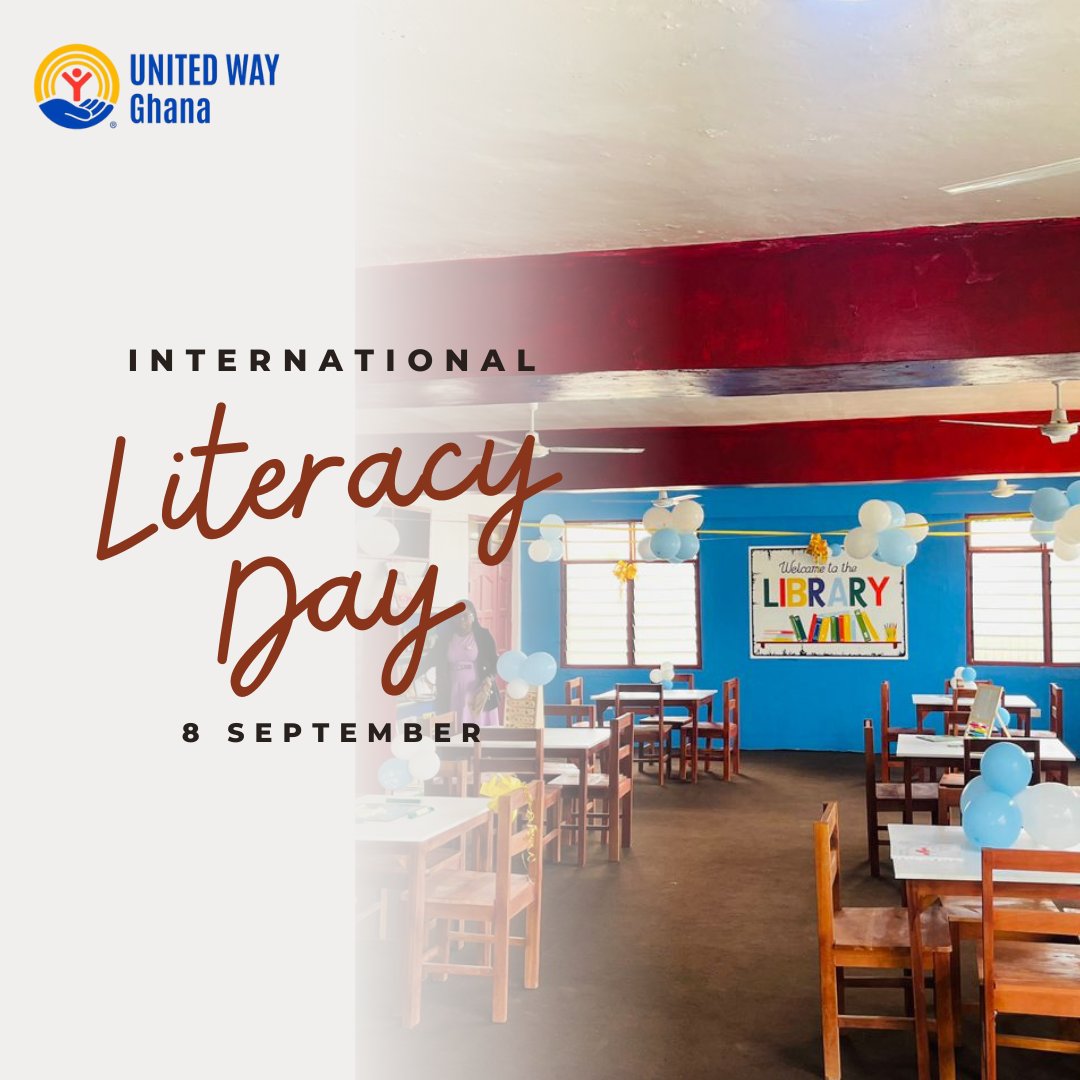 Today is #InternationalLiteracyDay2025. 

Together, United Way Ghana and her partners are building brighter futures — one book, one reader, one community at a time. ❤️✨📚

#InternationalLiteracyDay #UnitedWayGhana #EducationForAll #LiteracyMatters