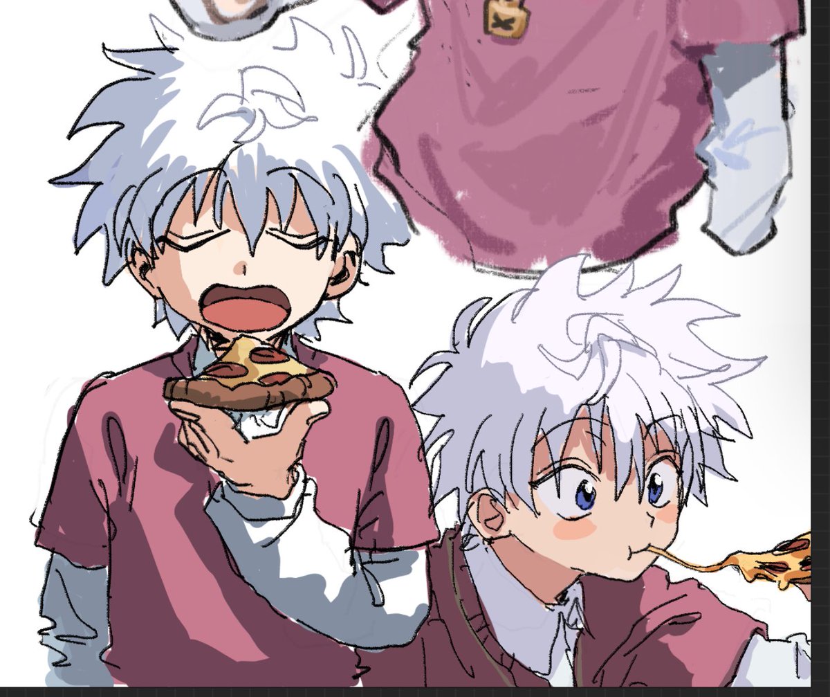 ピザの持ち方ってこんなんだろうか？