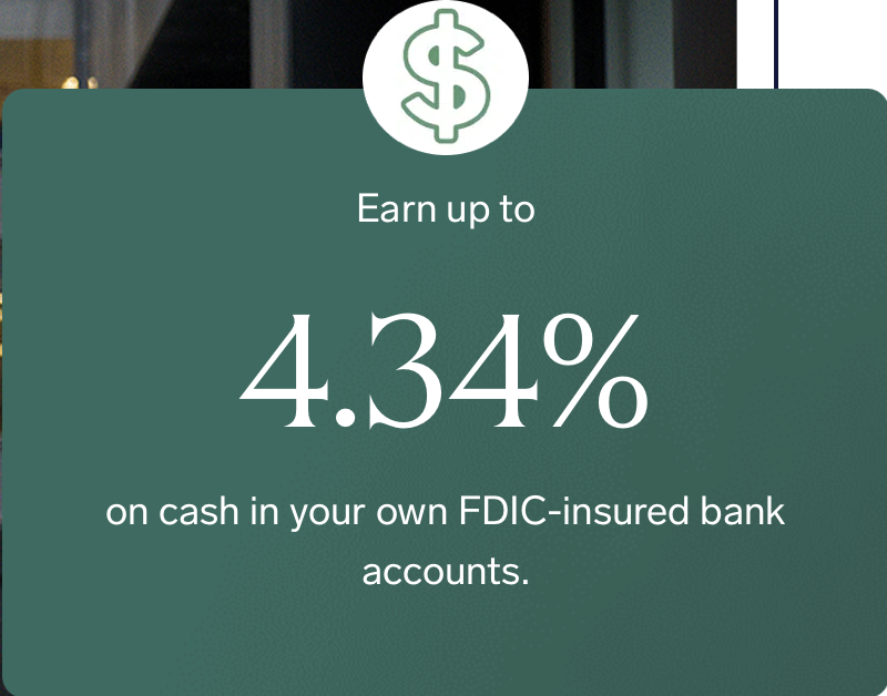 Is your cash working hard enough for you?  Max can help you earn more without switching your primary banking relationship.  

Sign up now in just a few minutes at MaxMyInterest.com and earn more forever!