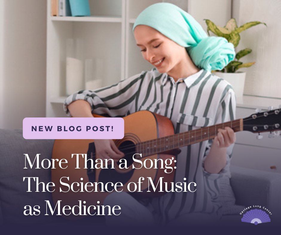 NEW BLOG POST! More Than a Song: The Science of Music as Medicine. Emerging research confirms what ancient wisdom has long suggested: music is a potent form of medicine... upstagelungcancer.org/more-than-a-so…

#Lilly #Takeda #Bayer #BlueprintMedicines #BoehringerIngelheim
