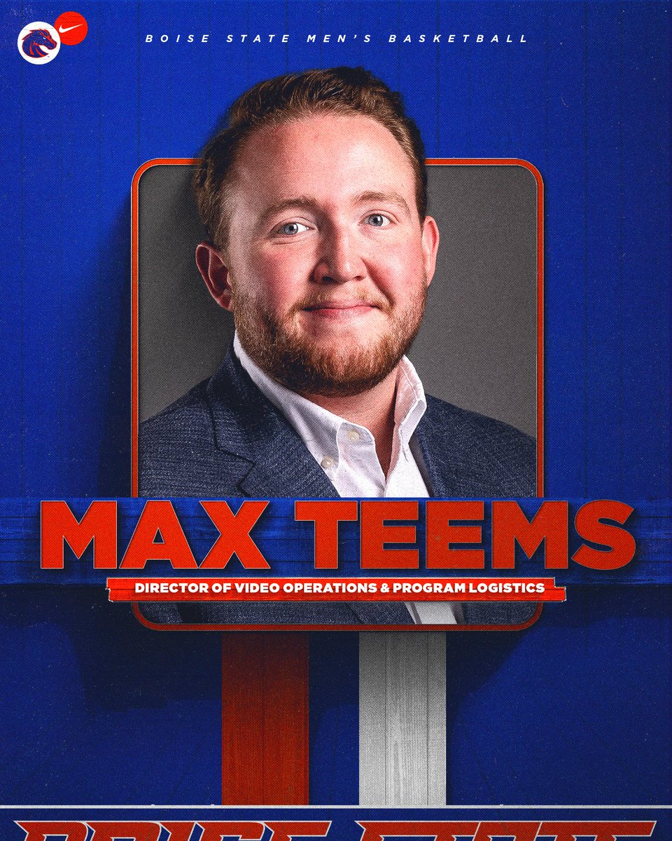 #BroncoNation, please join us in congratulating <a href="/coachteems/">Max Teems</a> on his promotion to director of video operations &amp; program logistics! 

#BleedBlue x #UnbreakableCulture