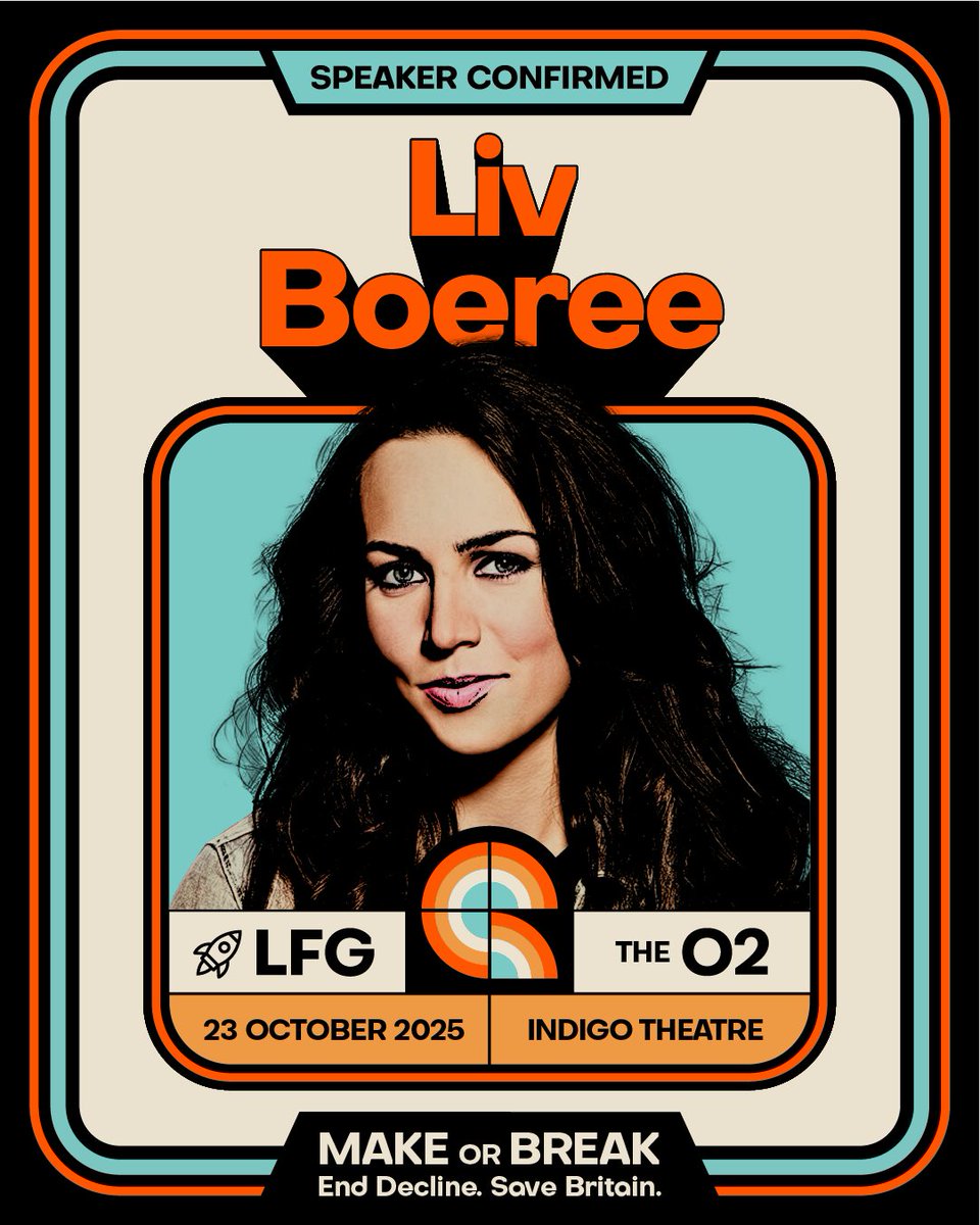 Announcing the next of our speakers for LFG: MAKE OR BREAK:

International poker champion
Host of the Win-Win Podcast
Astrophysicist
Philanthropist
Super talented speaker

LIV BOEREE
<a href="/Liv_Boeree/">Liv Boeree</a>

23/10/25 🚀 Tickets on sale NOW 🚀 Indigo @ The O2
