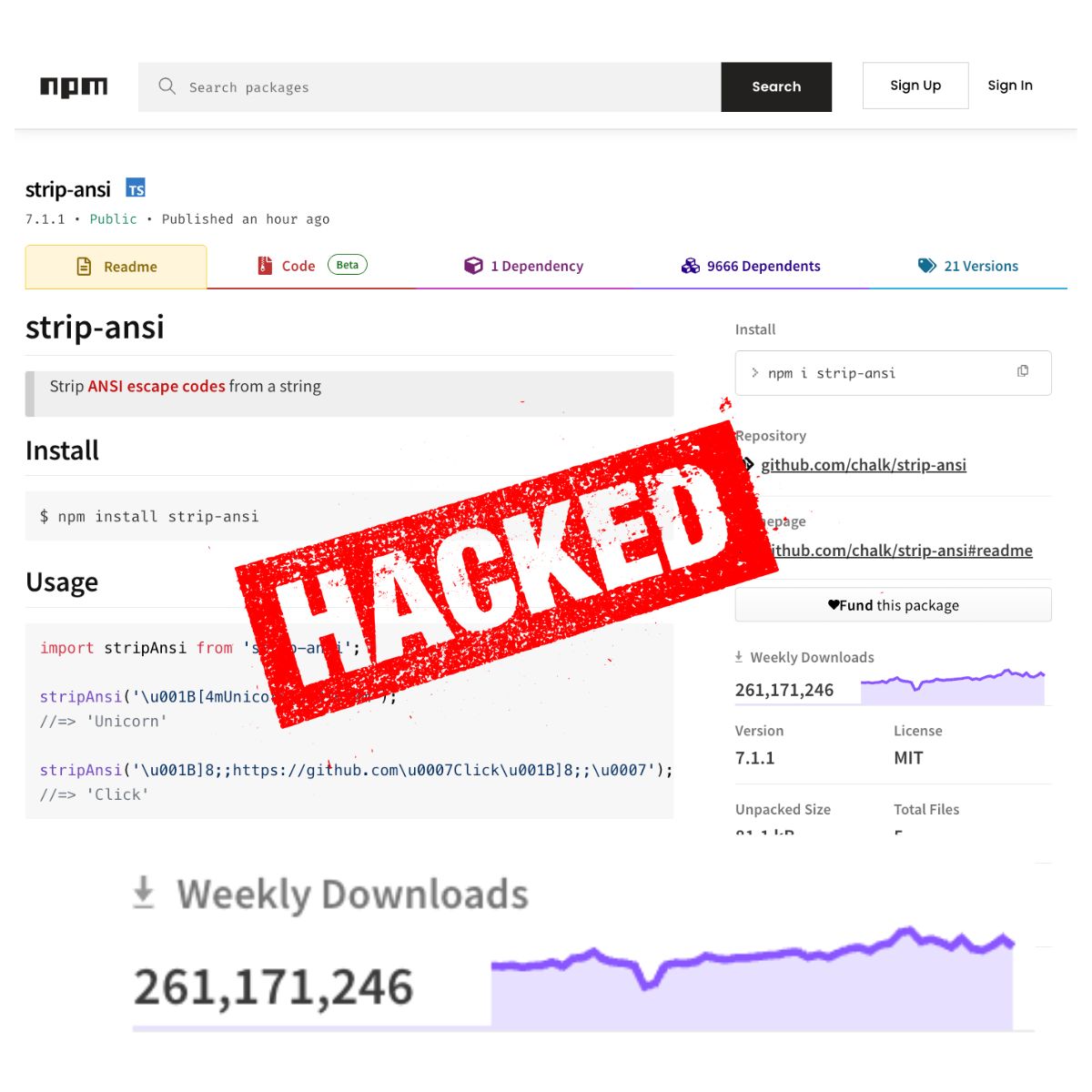 DarkWebInformer's tweet image. 🚨npm Supply Chain Compromise

Quoted directly from the LinkedIn post:

LinkedIn: linkedin.com/posts/advocate…

&quot;URGENT: I can&apos;t write much..... but... the largest supply chain compromise in npm, Inc. history just happened, packages with a total of 2 billion weekly downloads just got…
