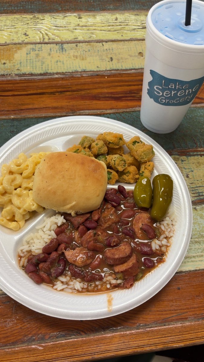 $10.99 at Lake Serene Grocery. Great plate lunch