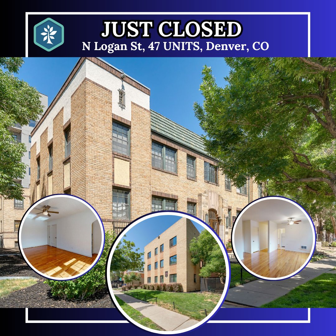 valueaddmike's tweet image. Not the best at celebrating wins on the internet

We closed 47 units earlier this year in Denver

We love this deal because:
Low basis
Interest rate below 6%
Professional manager in place (instead of a part-time person)
Long-term still bullish in Denver 

Cheers to our investors!