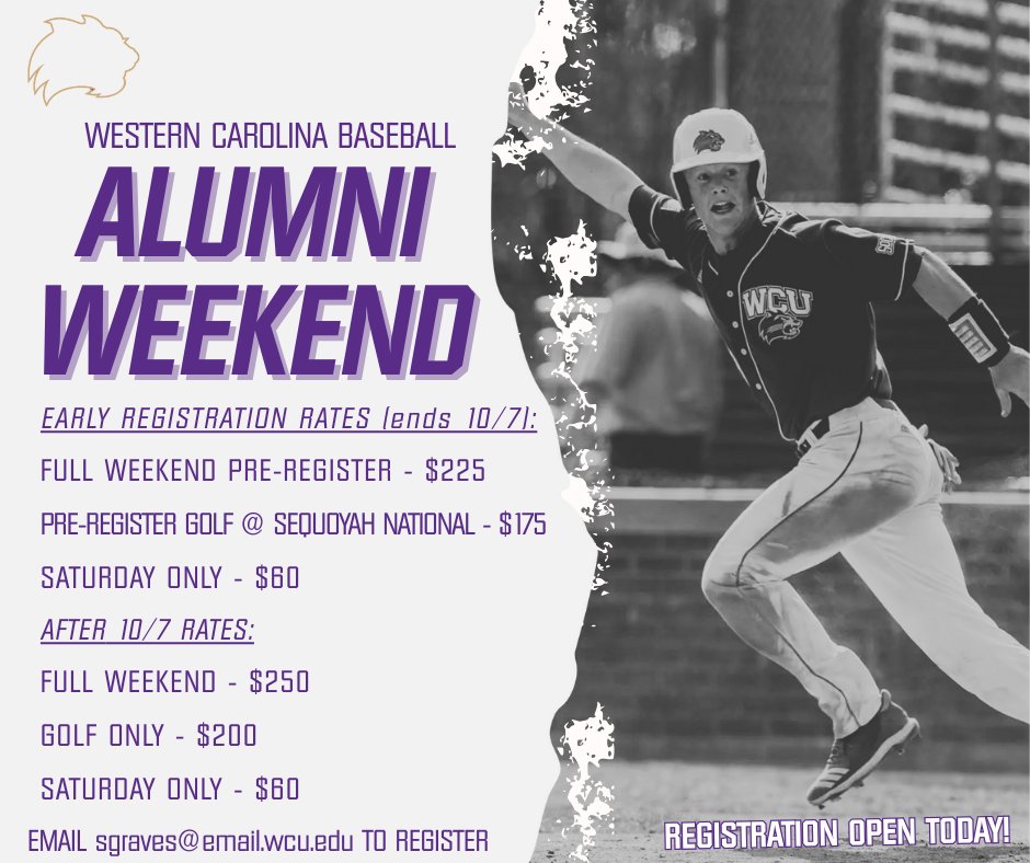 Early registration is now open for our annual Alumni Weekend! Contact <a href="/SethGraves_7/">Seth Graves</a> for details and registration