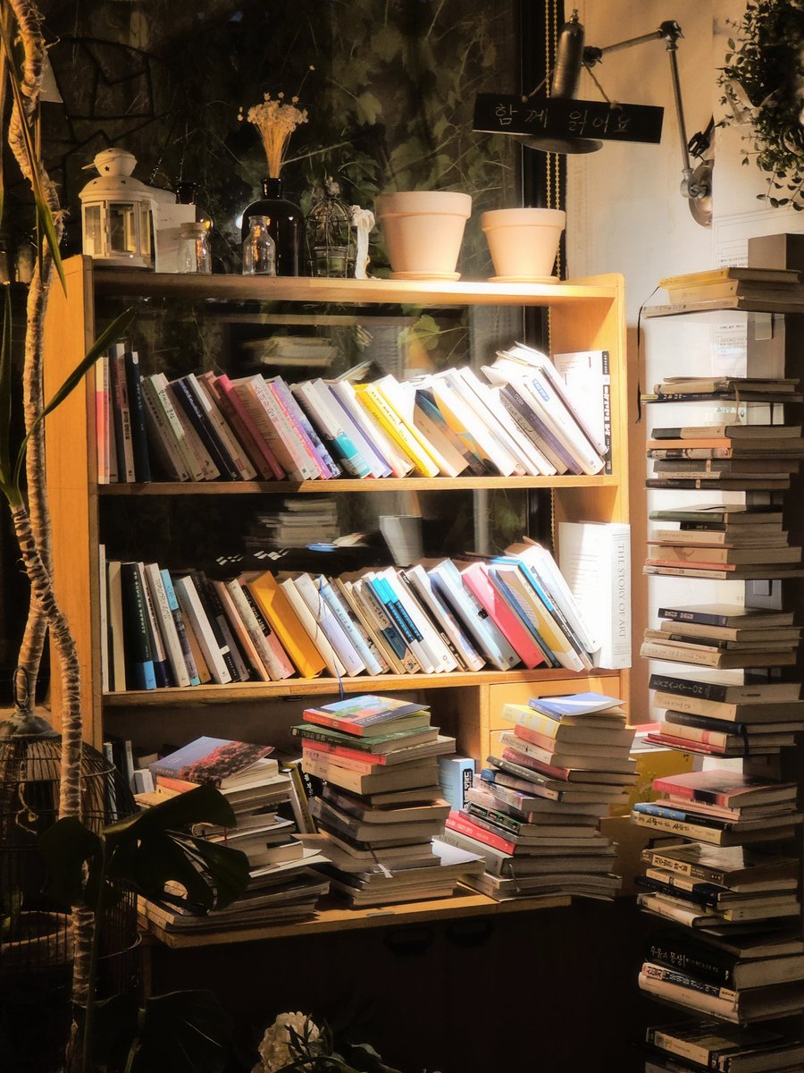 책이 가득한 공간에 둘러쌓이는 기분은 왜이리 포근한지
