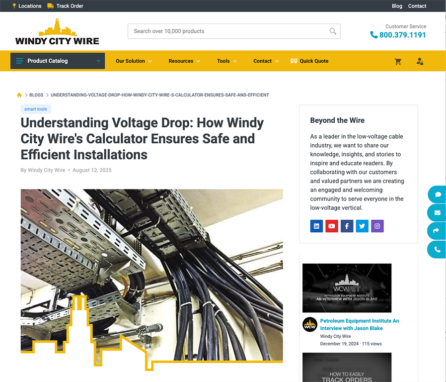 WindyCityWire's tweet image. Check out our recent blog regarding Voltage Drop Calculation! 
ow.ly/C64h50WTicl 🤓⚡

Utilize our Voltage Drop Calculator on your next project … available via desktop or mobile on our website! 🤗✅  ow.ly/Ulrk50WTicv

#RackPack #SmartWire #LaborSavings #AmercianMade