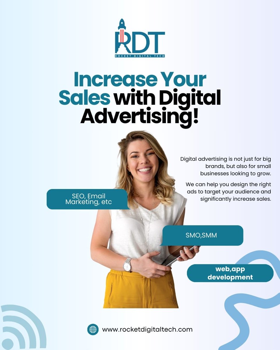 rocket_tech's tweet image. 🚀 Boost sales with smart Digital Advertising!
SEO | SMO | Email Marketing | Web &amp;amp; App Development 📈

📧 info@rocketdigitaltech.com | 🌐 rocketdigitaltech.com | 📞 +1 (478) 800-4007

#DigitalAdvertising #SEO #SMO #SMM #BusinessGrowth #RocketDigitalTech #RDT #webdevelopment