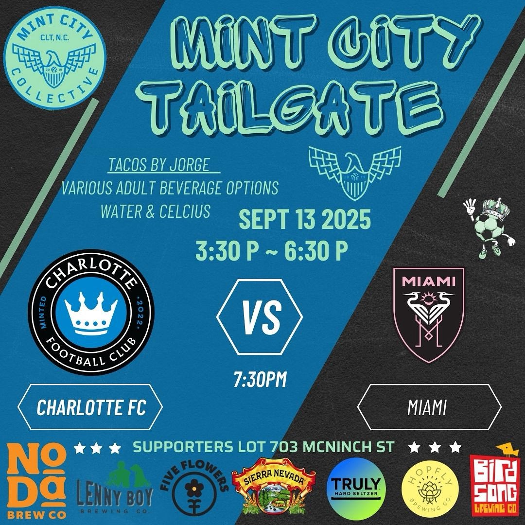 MintCityColl's tweet photo. Tacos tacos tacos. Come check out the tailgate Saturday before the match and purchase some tacos and a 21+ wristband and enjoy some adult beverages! https://t.co/YXSpXpkDyt