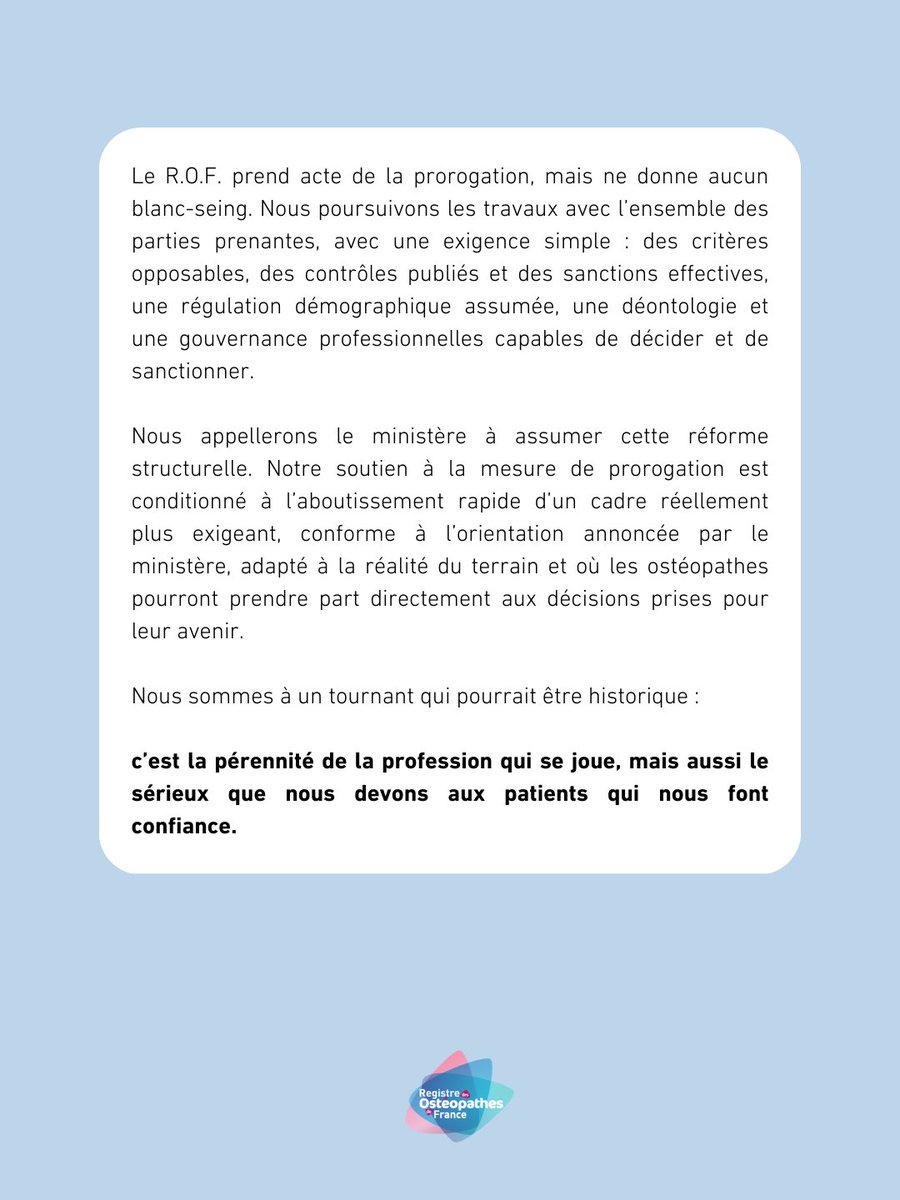 Registre des Ostéopathes de France tweet media