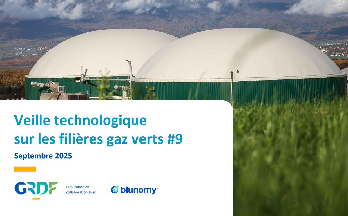 Neuvième veille technologique gaz verts : La Chine accélère avec une recherche foisonnante, la gazéification hydrothermale entre en phase industrielle en France, la méthanisation en deux étapes progresse et la pyrogazéification innove. Lire notre veille ➡️ justdecarb.grdf.fr/veille-technol…