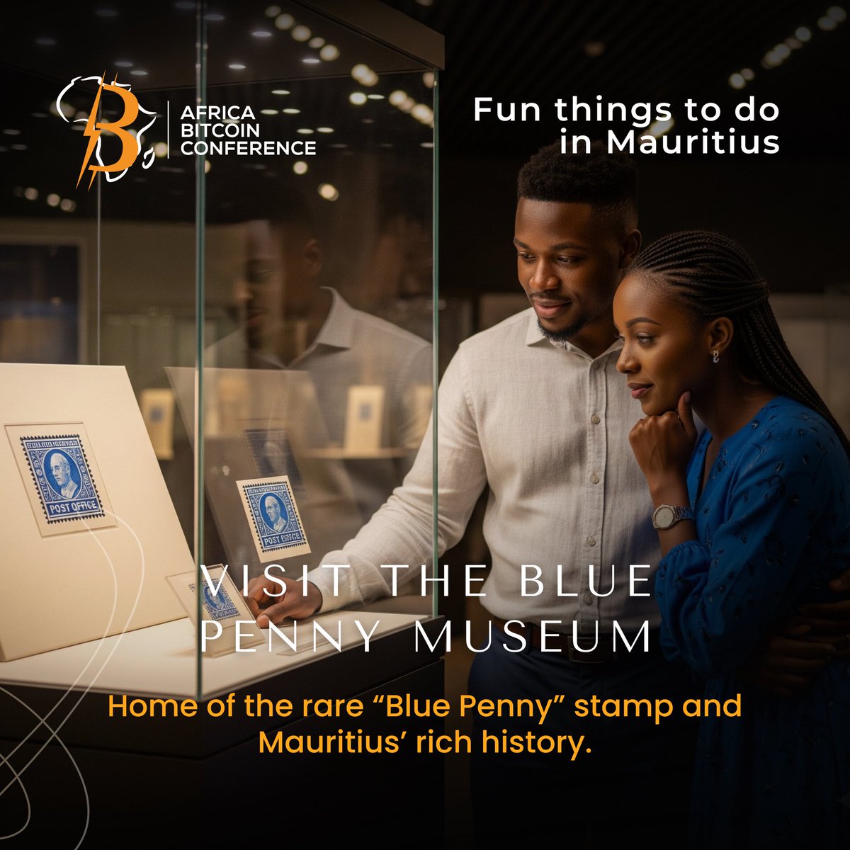 This December, all roads lead to Mauritius. 🇲🇺

Experience the Africa Bitcoin Conference like never before and explore beautiful sites on the island like the Blue Penny Museum, home to the rare “Blue Penny” stamp.

Secure your tickets now and enjoy 20% off at