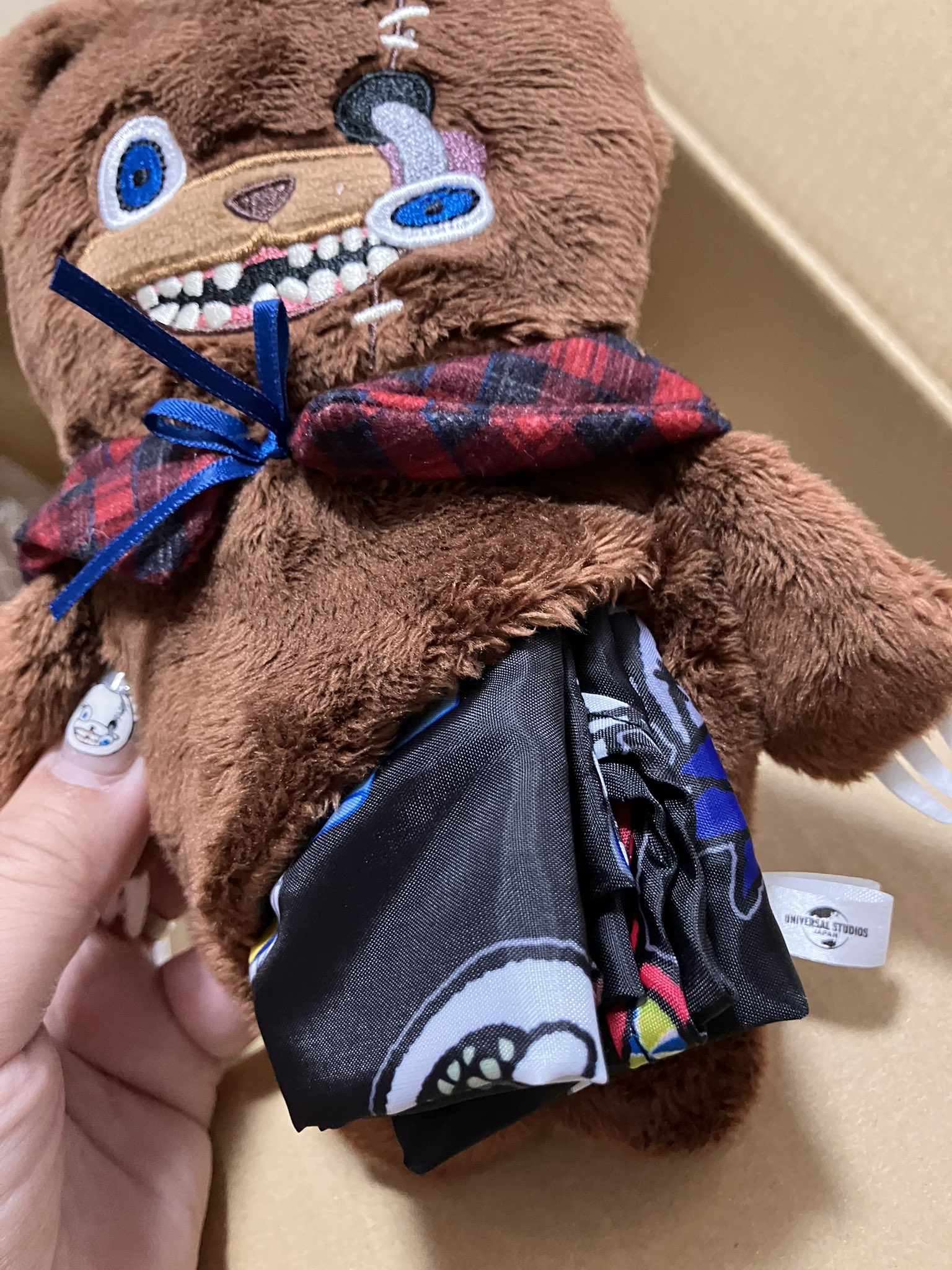 ハミクマ パンク エコバッグ 2025 USJ ユニバ ハロウィン ハミクマ エコバッグ 2025 USJ ユニバ ハロウィン ハミクマ パンク