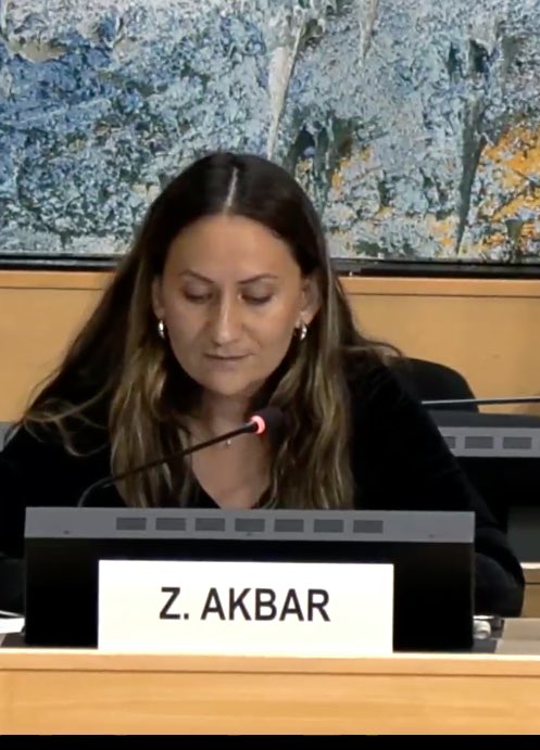 "Afghan women are not asking for sympathy or charity. We are demanding justice, accountability, and recognition of our full humanity. Treating our rights as negotiable isn’t neutrality—it’s complicity."
#AfghanWomen #GenderApartheid #HumanRights #HRC60
⁦⁦⁦<a href="/ZubaidaAKBR/">Zubaida Akbar</a>⁩